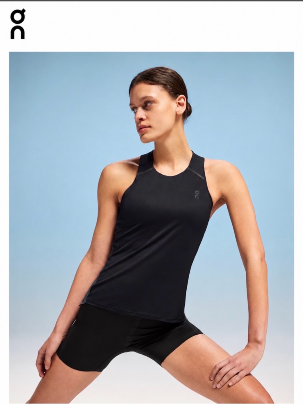 On Running Black High-Neck Racerback Women's L